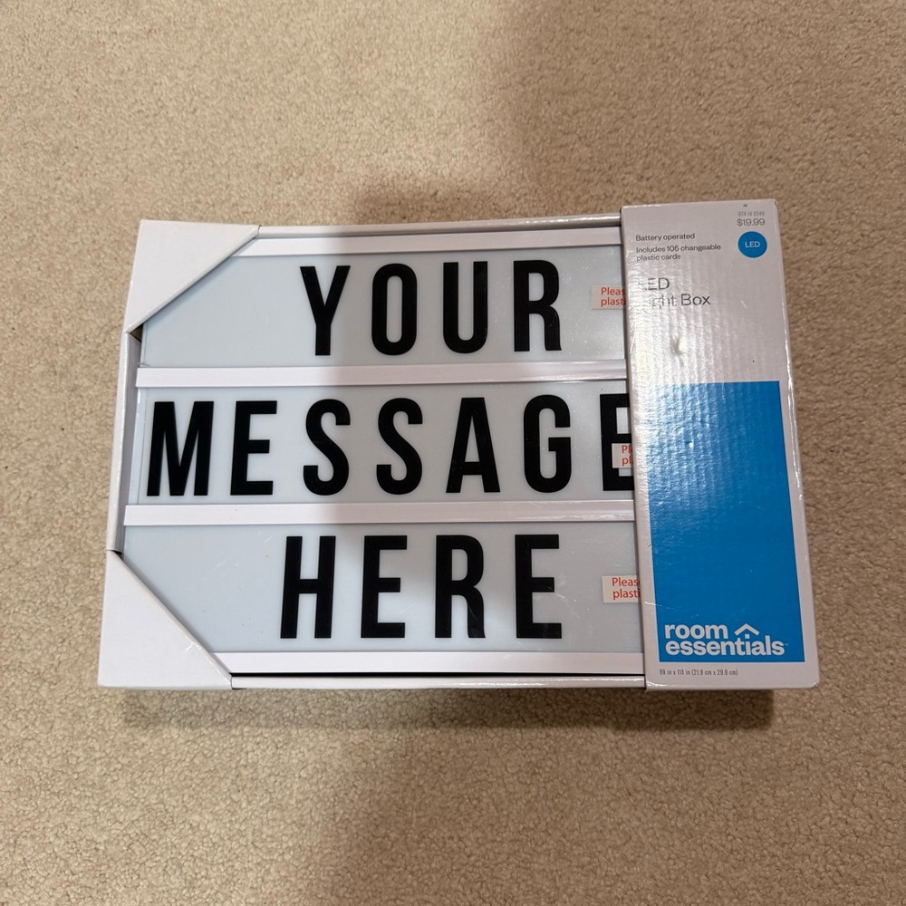 Room Essentials Custom LED Message Board